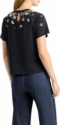 Cinq A Sept - Flower Shrunken Tee