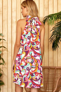Andree By Unit - Floral Swirl Halter Dress