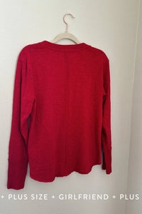 Mododoc - Women's Long Sleeve Waffle Top