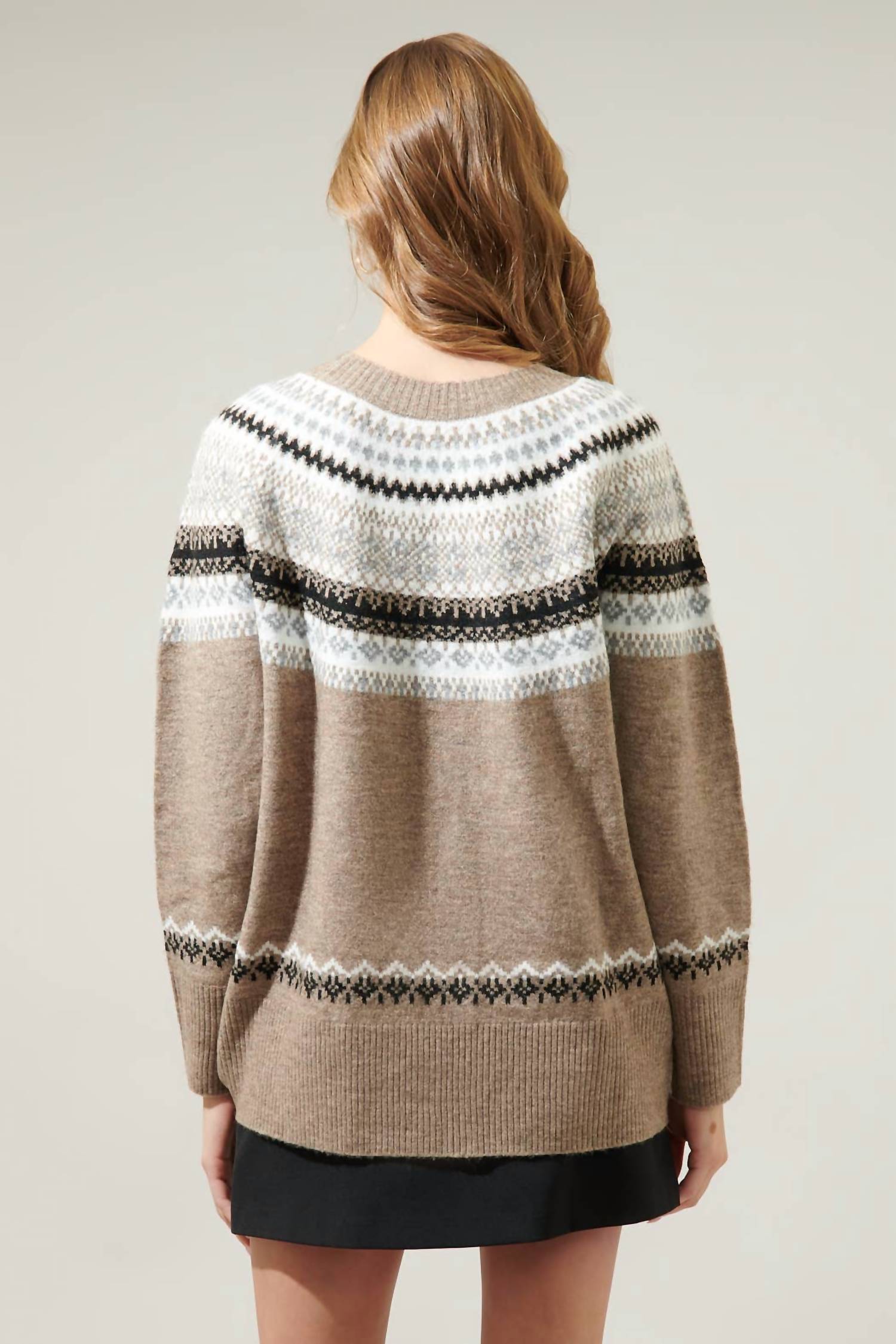 Sugarlips - McNeal Fair Isle Crewneck Sweater