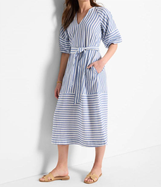 Nic + Zoe - Double Gauze Mixed Stripe Dress