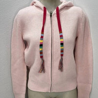 J. Society - Women's Full Zip Tassel Shaker Hoodie Sweater