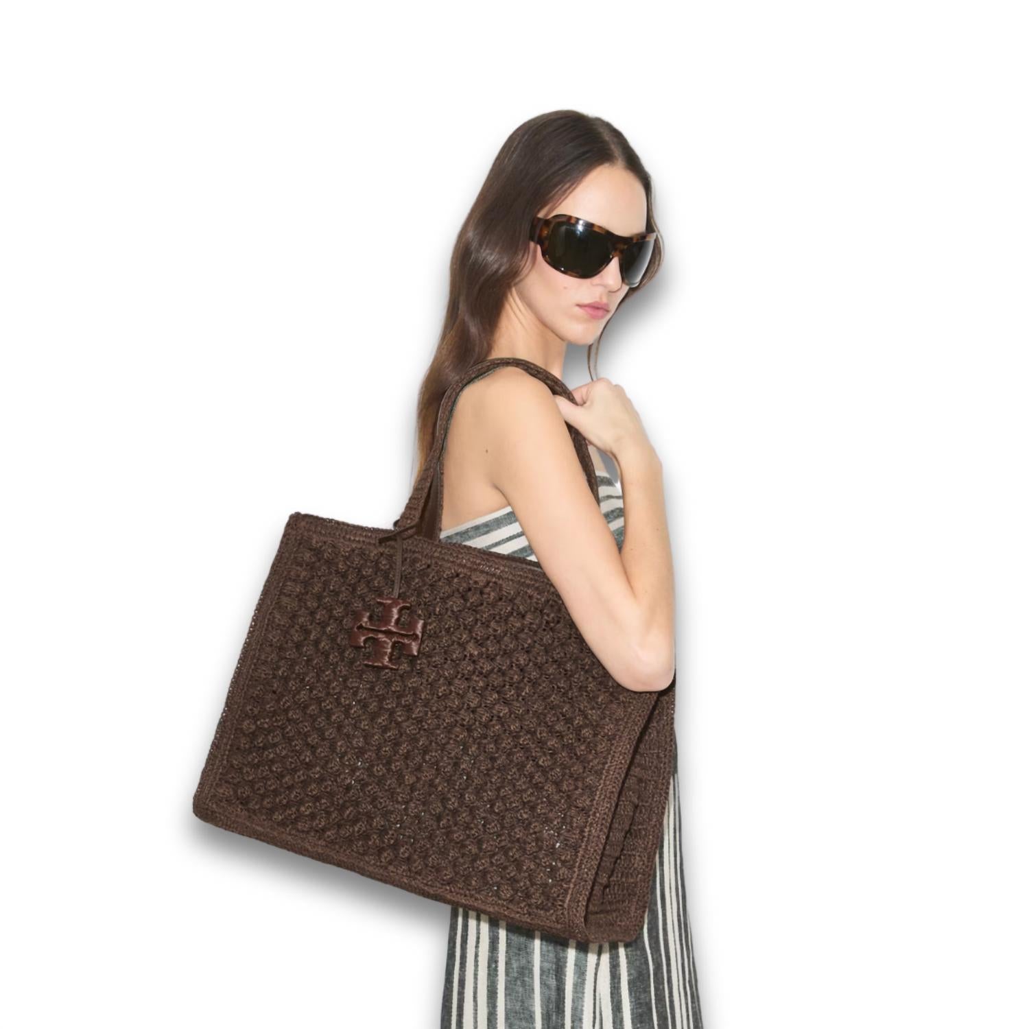 Tory Burch - Ella Hand-Crocheted Popcorn Large Tote