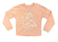 Tiny Whales - Girl's Oversized Long Sleeve Let’s Go Girls Sweater