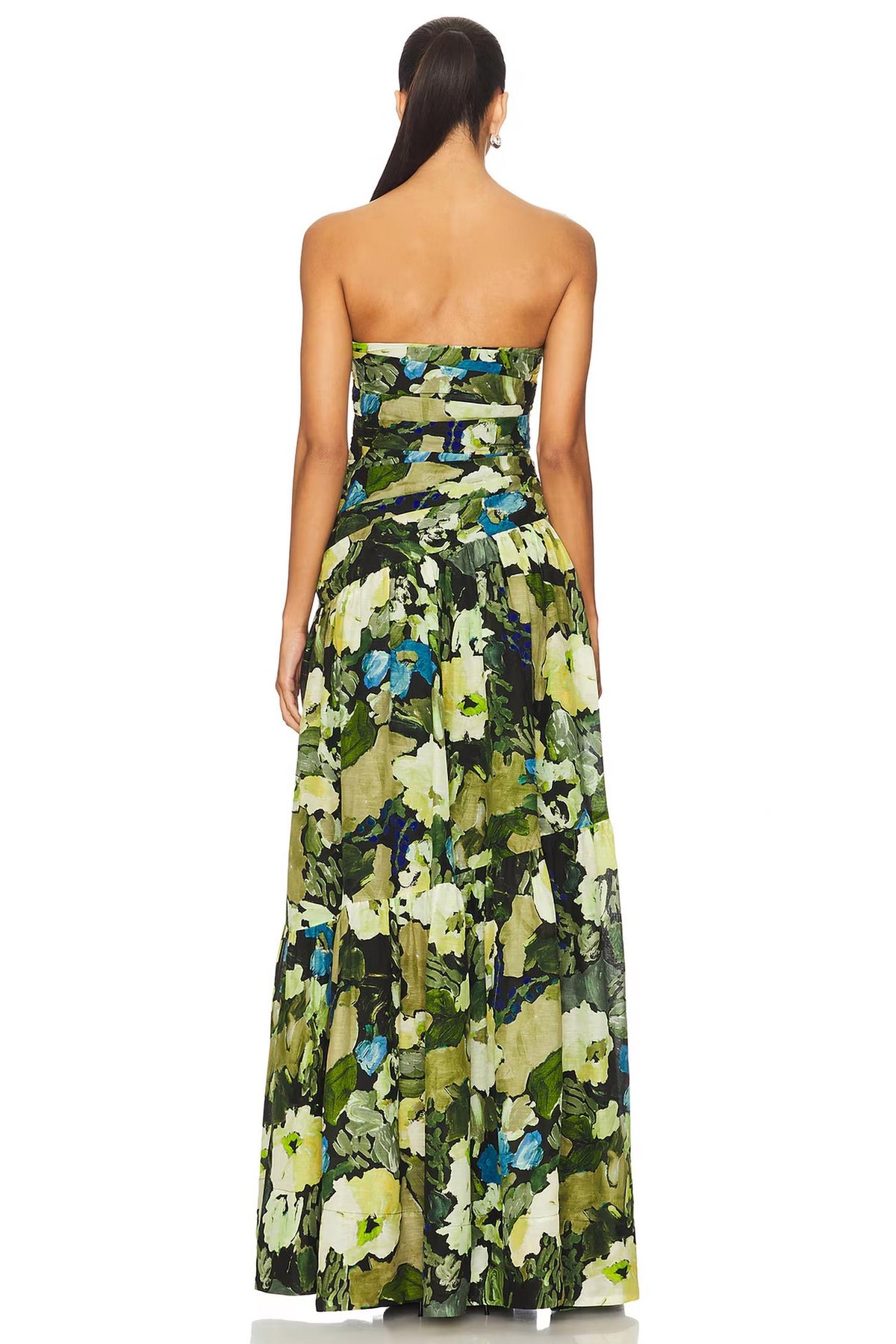 Shona Joy - Weyes Strapless Tiered Maxi Dress