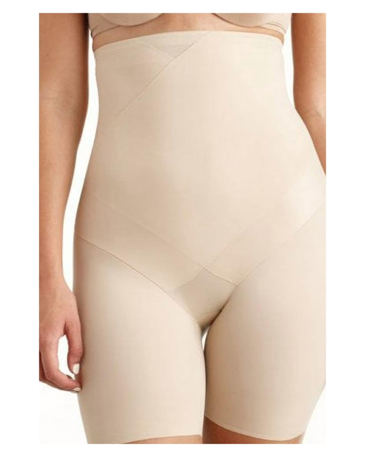 TC Fine Intimates Tummy Tux High-waist Firm Control Thigh Slimmer in warm beige - women's intimate - detail view