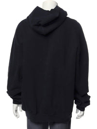 Cloney Vaccinated Hoodie in black - men's shirt - alternate view