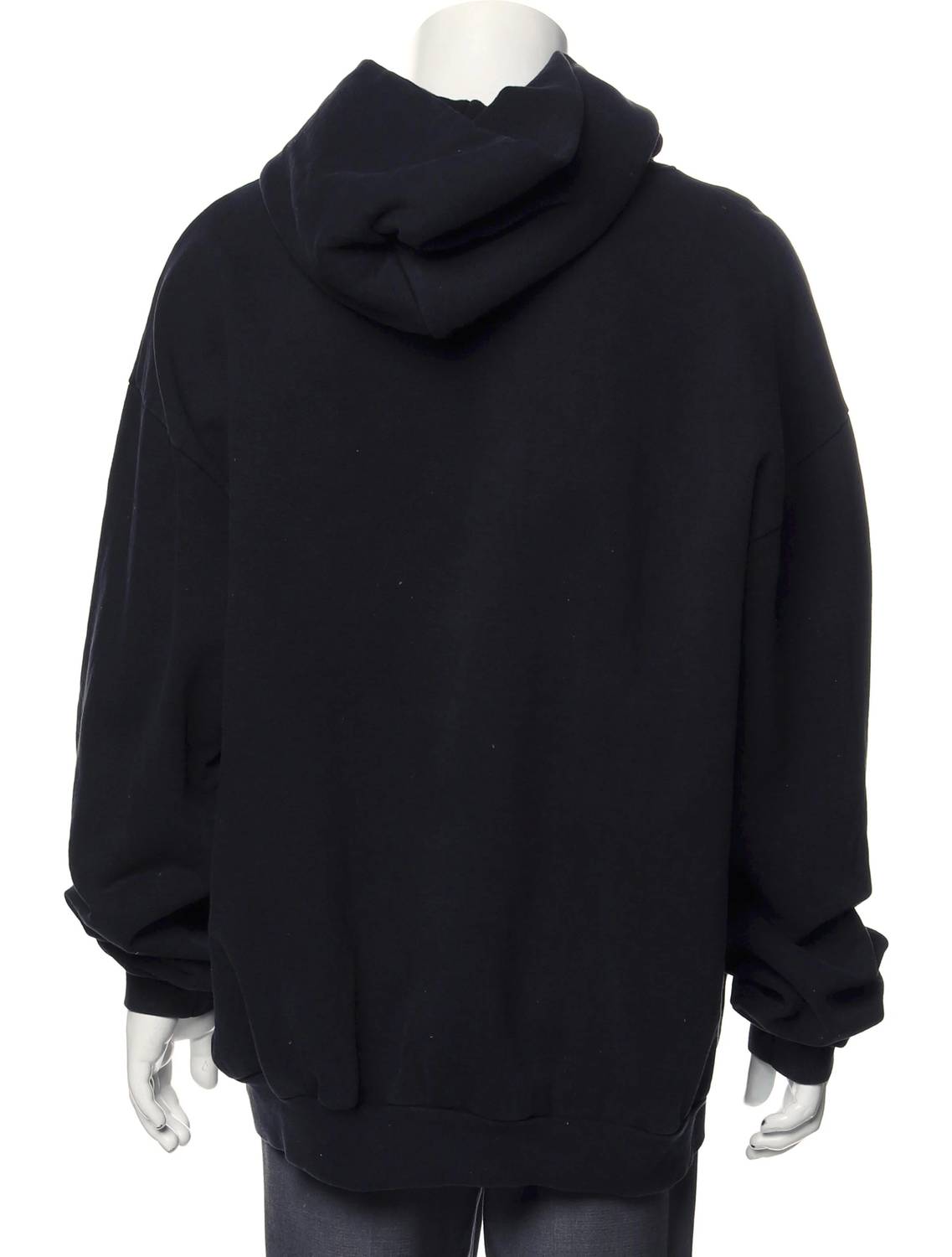 Cloney Vaccinated Hoodie in black - men's shirt - alternate view