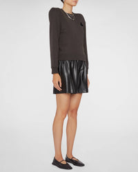 ISABEL MARANT Prissa Sweatshirt in faded black - women's top - detail view