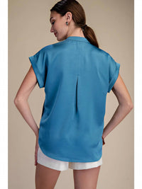 Glam - Sally Short Sleeve Blouse