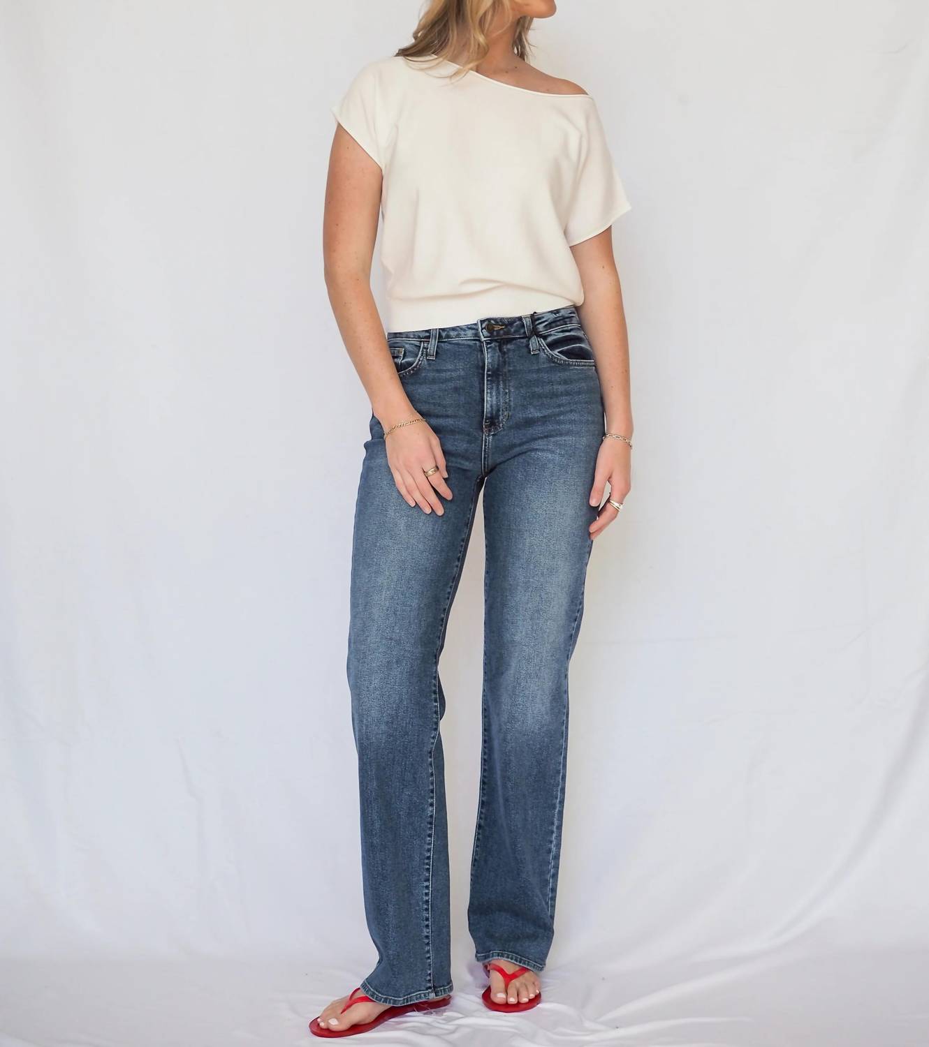 Just Black Denim - Longer Length Straight Jeans