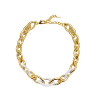 Adriana Pappas - Women's Enamel Links Necklace
