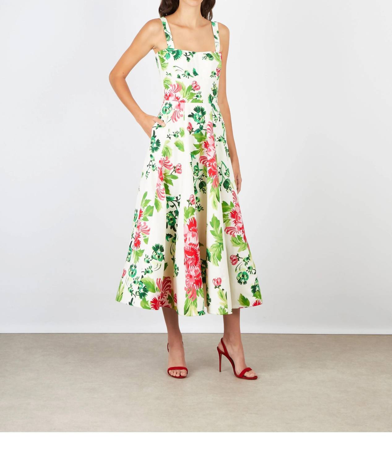 Saloni - Sabrina Fitted Bodice Dress