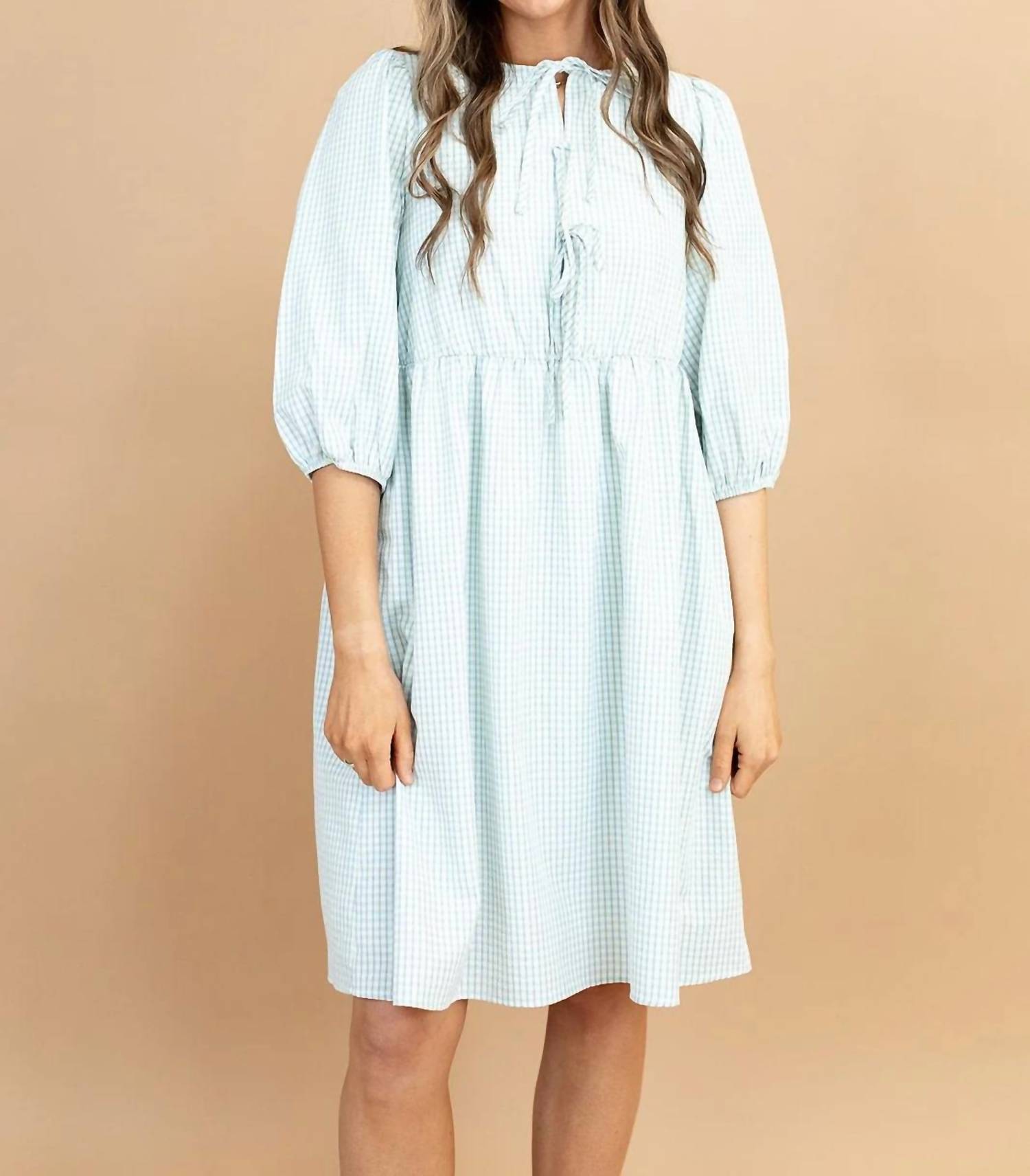 Polagram - Maisie Plaid Midi Dress