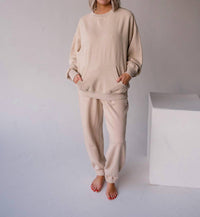 Free People Slow It Down Joggers in morning oat - women's pants