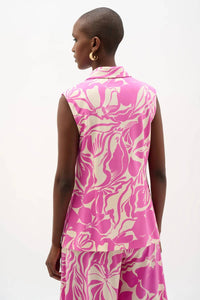 Joseph Ribkoff - Floral Print Sleeveless Vest