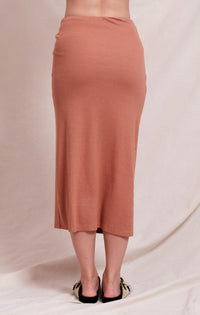Sundry - Side Twist Midi Skirt