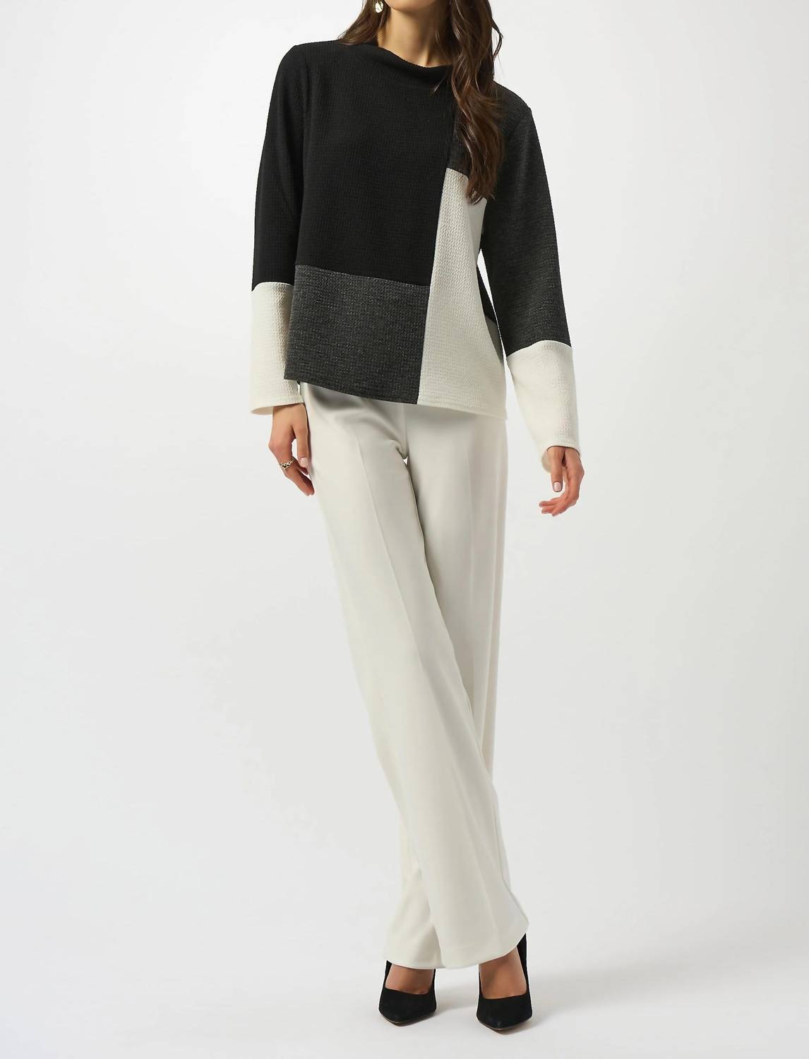 Joseph Ribkoff - Color Block Boxy Pullover Top