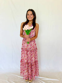 Joy Joy - Kira Floral Print Maxi Dress