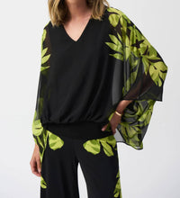 Joseph Ribkoff - Floral Print V-neck Blouse