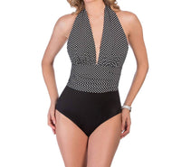 Magicsuit - Spot On Yves Plunge Halter One Piece Swimsuit