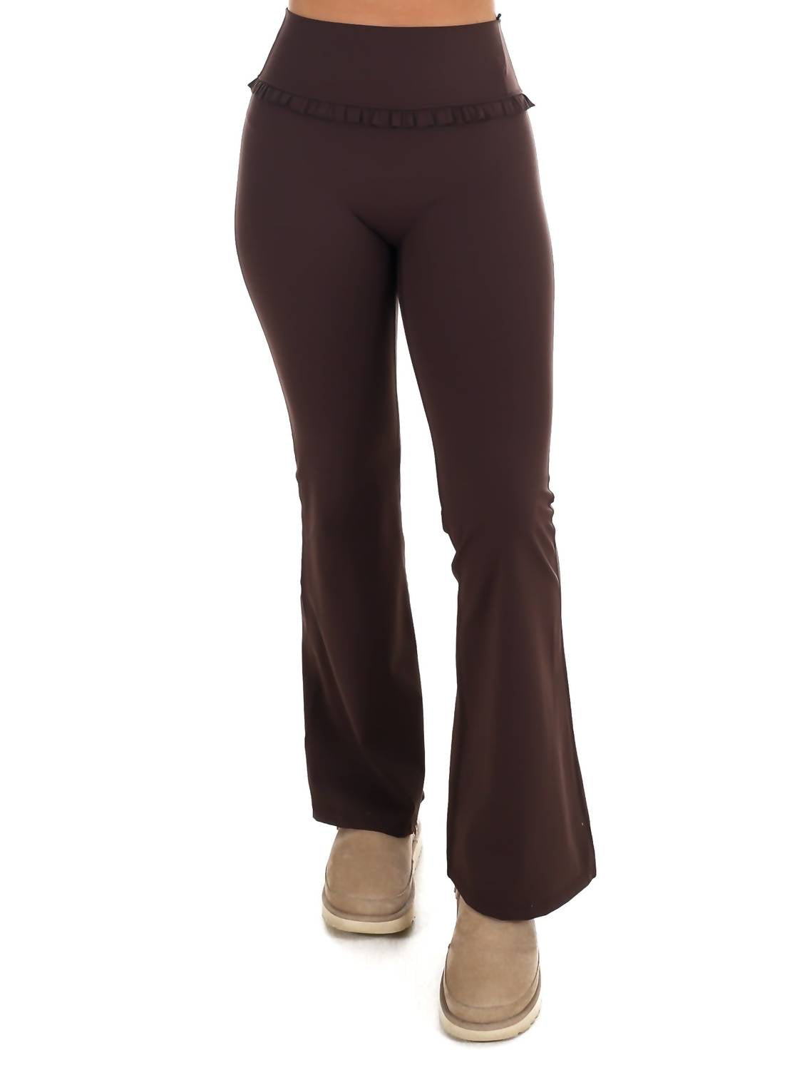 Kimberly C - Stay Sweet Ruffle High Waist Flare Pants