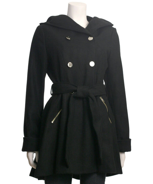 Jessica Simpson - Women's Double Breasted Hooded Coat