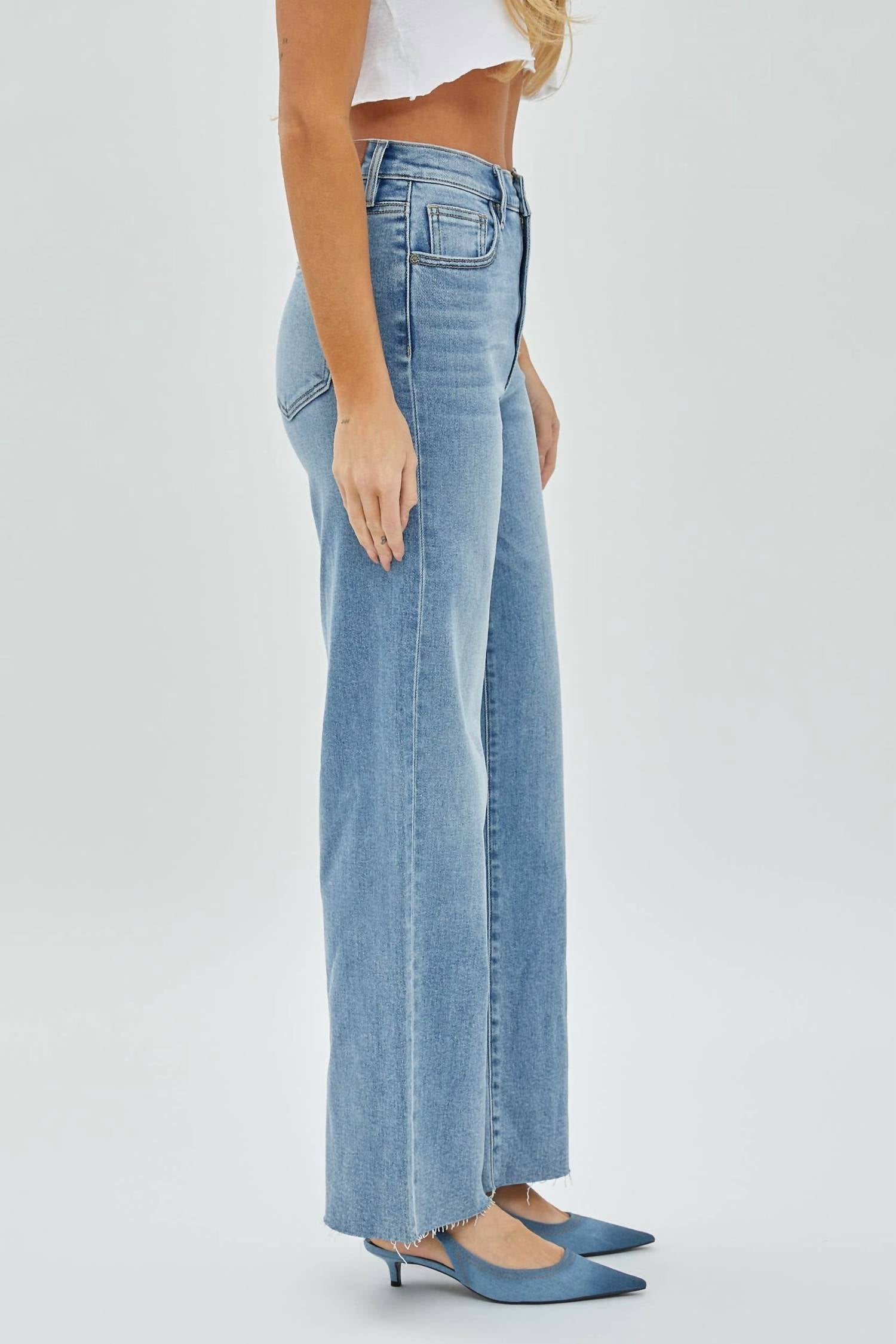 Hidden - Clean Stretch Dad Jean