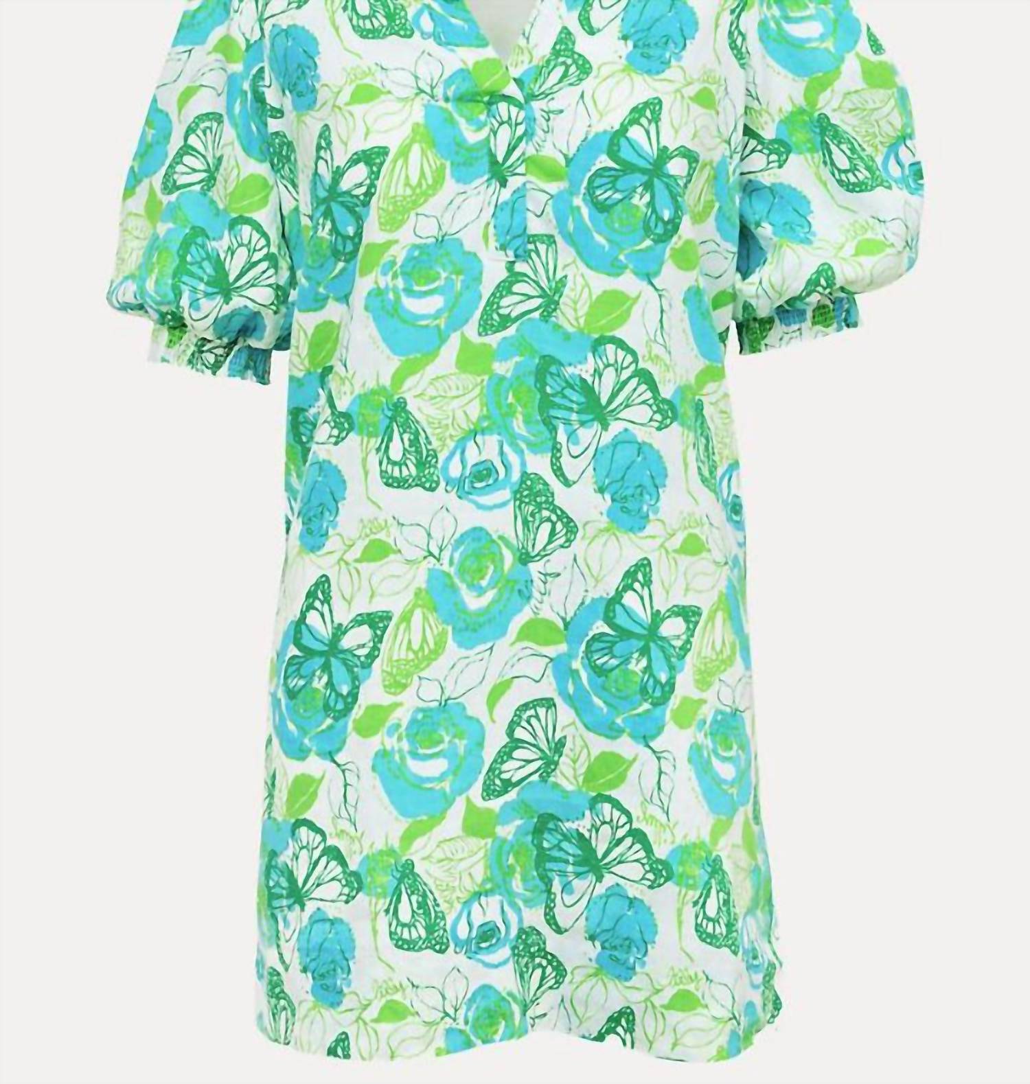 Lilly Pulitzer - MIALEIGH ELBOW SLEEVE LINEN DRESS