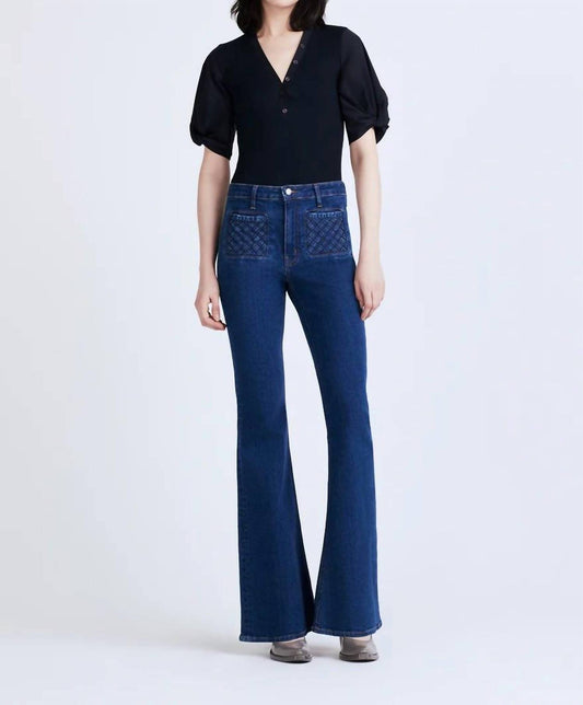 Derek Lam 10 Crosby - High Rise Flare Jeans With Woven Pockets