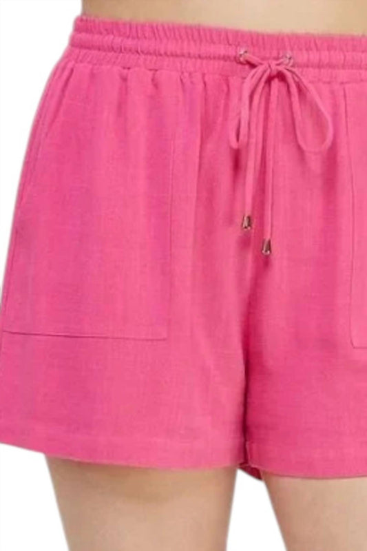 Allie Rose - Plus Size Linen Shorts