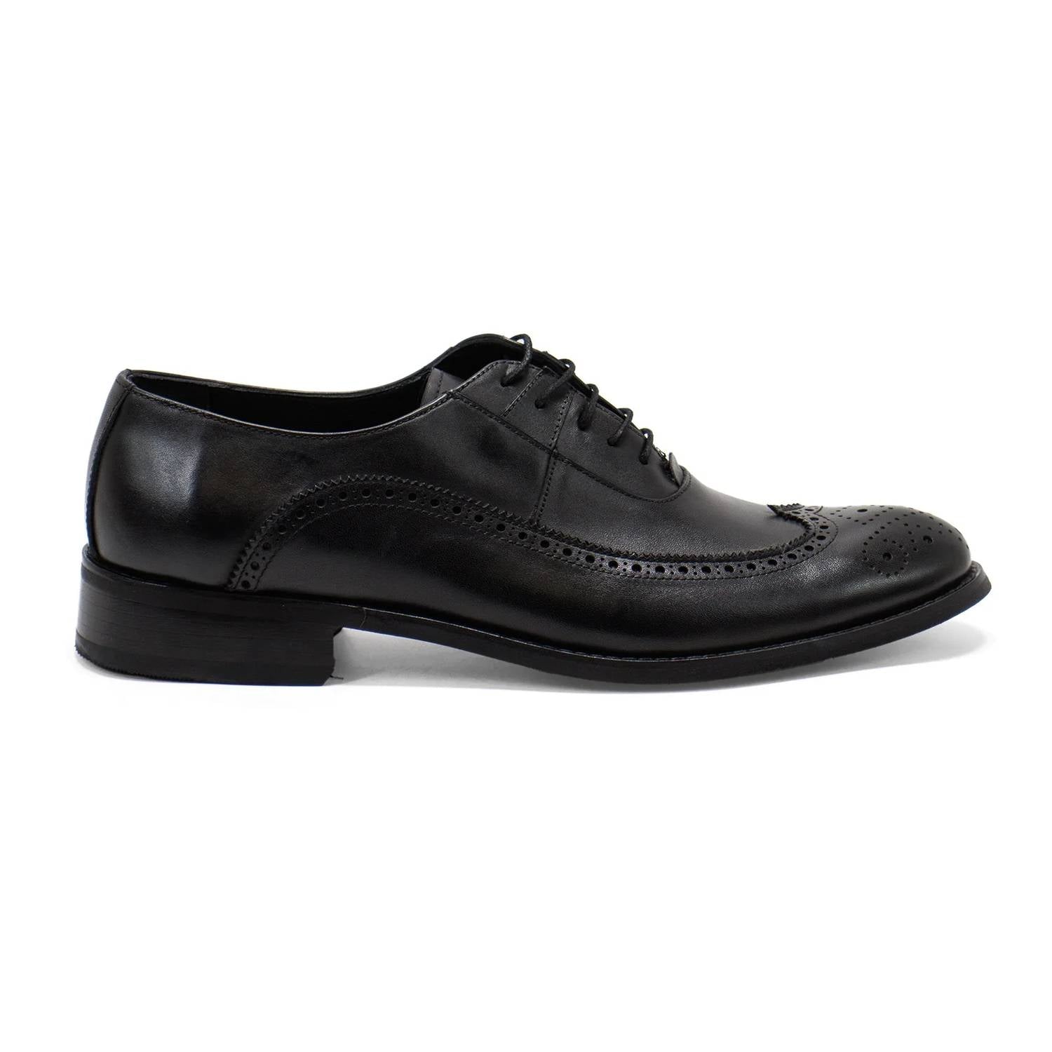 Hakki - Men's Genova Leather Wingtip Oxford Shoes