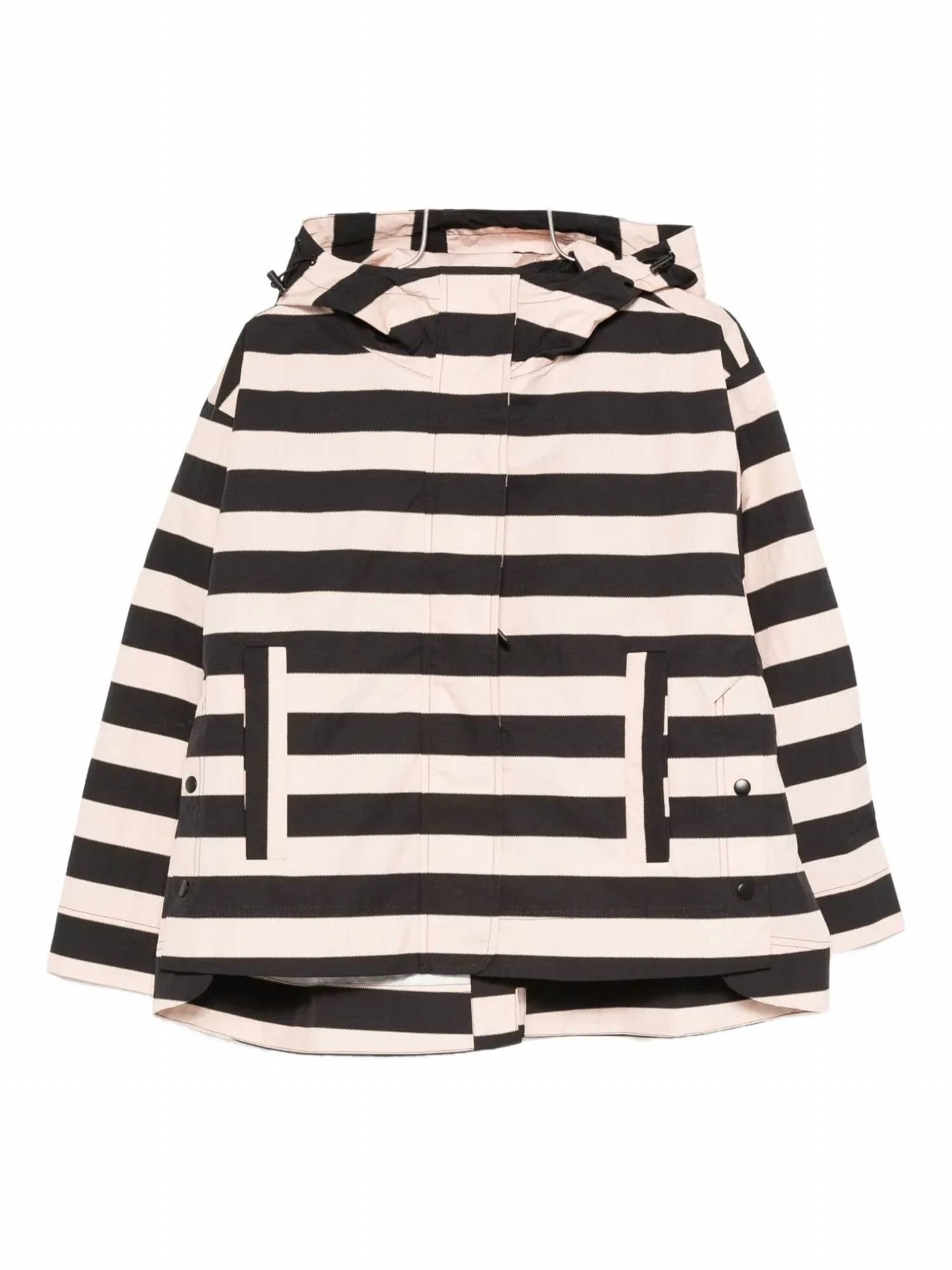 Psophia - Striped Hooded Jacket