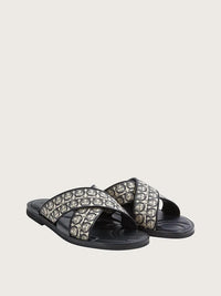 Salvatore Ferragamo - Men's Gancini Cross-over Strap Sandals
