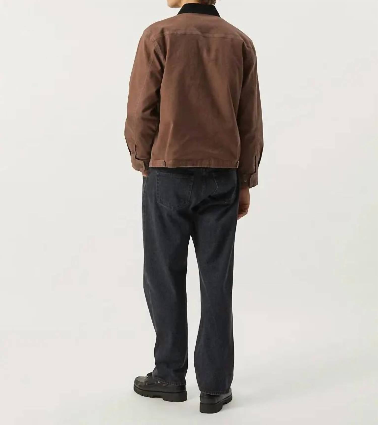 Corridor Utility Jacket in brown - men's jacket - detail view