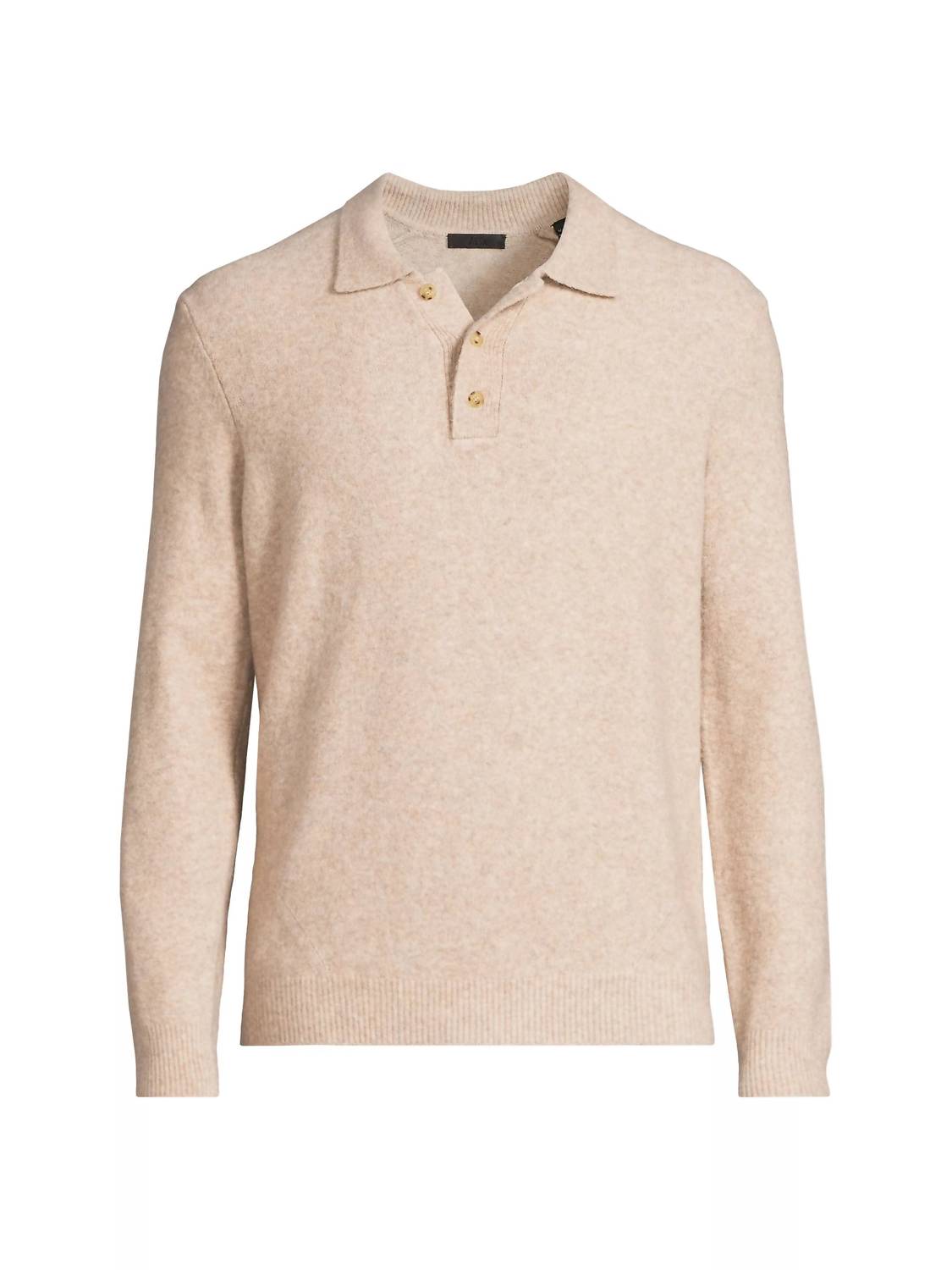 Atm - Men's Merino Wool Blend Long Sleeve Polo