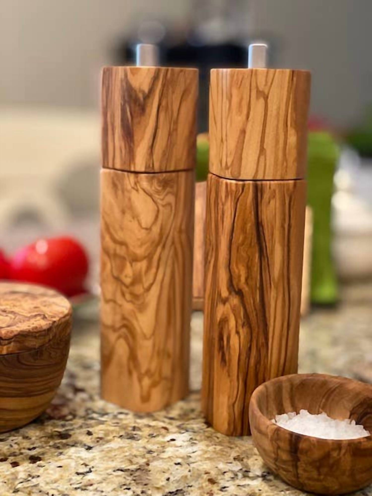 Natural Olivewood - Square Pepper Mill