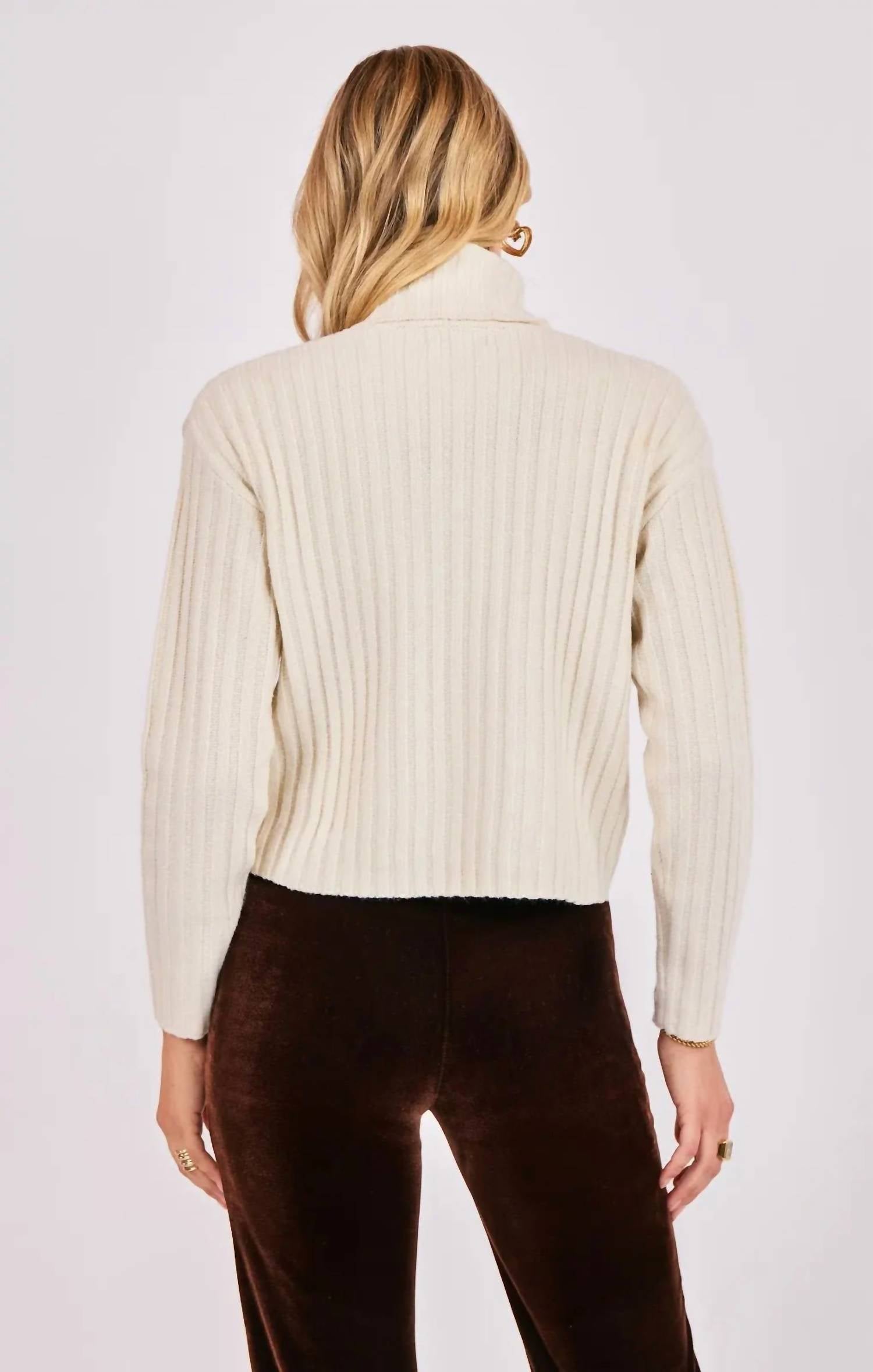 Sadie & Sage - Cosette Ribbed Turtleneck Sweater