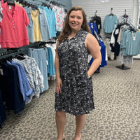 Shana Apparel - Crinkle Tank Dress With Button Back Detail
