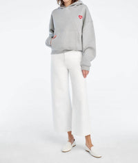 Favorite Daughter - Heart Embroidered Hoodie