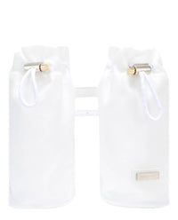 Salvatore Ferragamo Women's Double-bottle Belt Bag in white - women's bag - alternate view