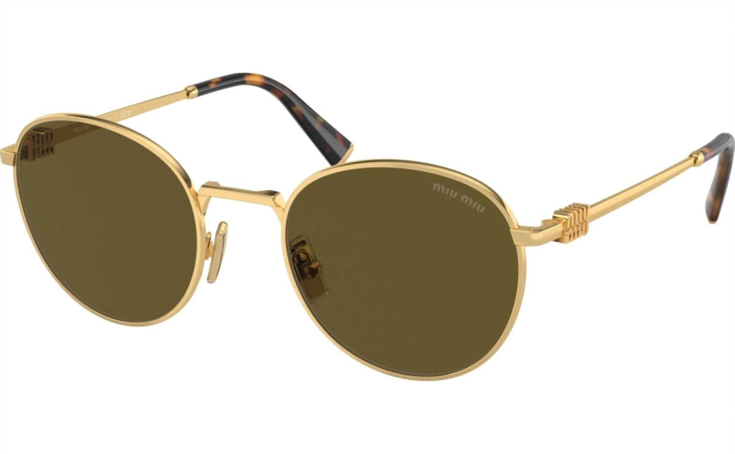 Miu Miu - Women's 0mu 55zs Round Sunglasses