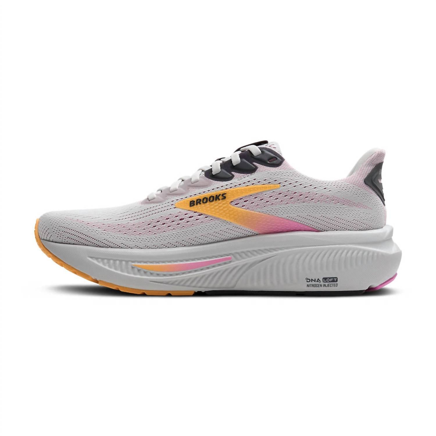 BROOKS Women's Ghost 17 Running Shoe in 070 oyster apricot pink - women's shoe - alternate view