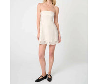 We Wore What - Strapless Peplum Mini Dress