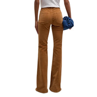 Veronica Beard Sheridan Bell Bottom Jean in camel in camel - women's pants - alternate view