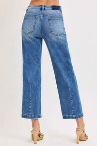 Risen - High Rise Crop Boyfriend Tapered Jeans