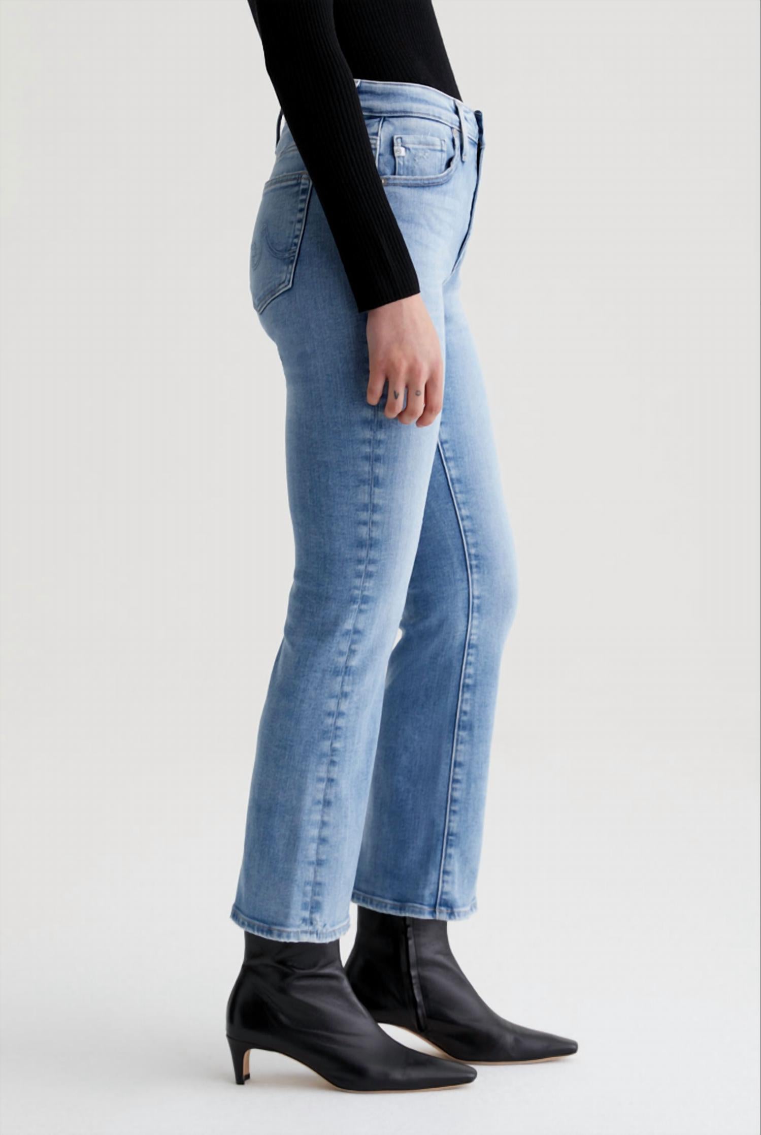 Ag Jeans - Farrah Boot Crop Mid Rise Fit Jean