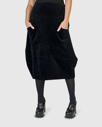 Alembika - Licorice Velvet Skirt
