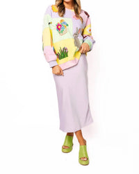 Queen Of Sparkles - Pastel Colorblock Easter Icon Sweatshirt