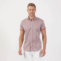 Eight X - Retro Print Short Sleeve Shirt